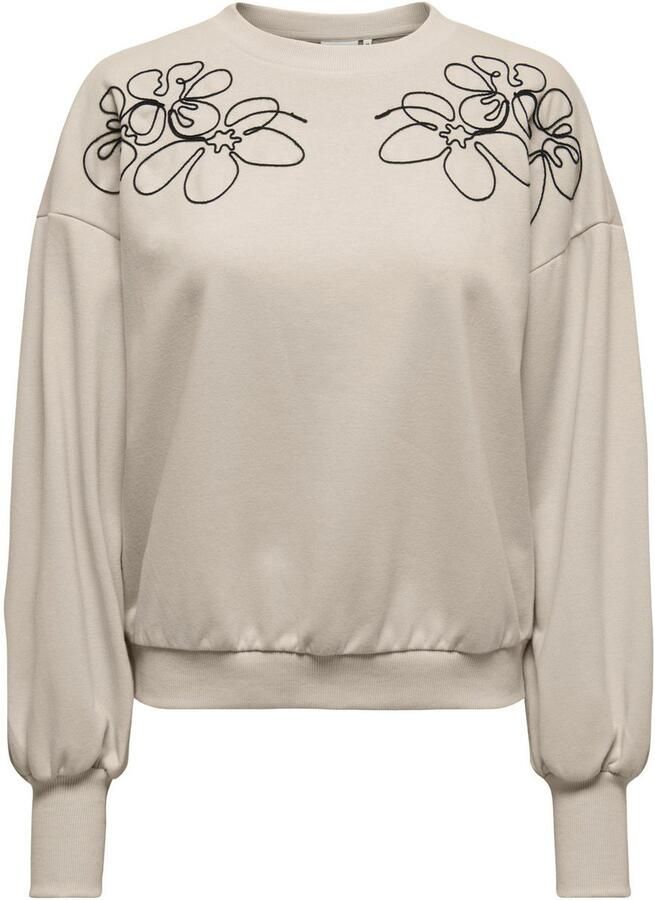 Only Sweatshirt ONLBROOKE L S O-NECK DETAIL SWT NOOS - Foto 2