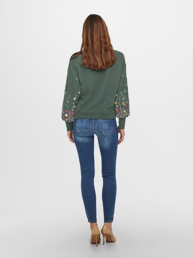 Only Regular fit sweatshirt van katoenmix model 'BROOKE' - Foto 3