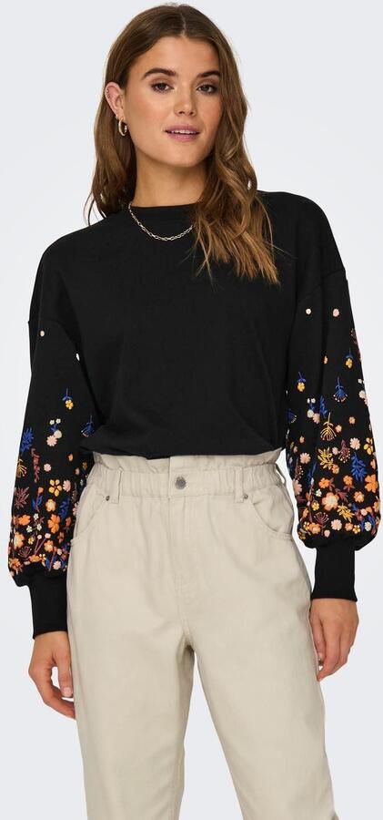 Only Sweatshirt ONLBROOKE L S O-NECK FLOWER SWT - Foto 7