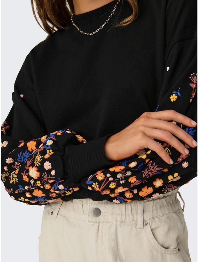 Only Sweatshirt ONLBROOKE L S O-NECK FLOWER SWT - Foto 2