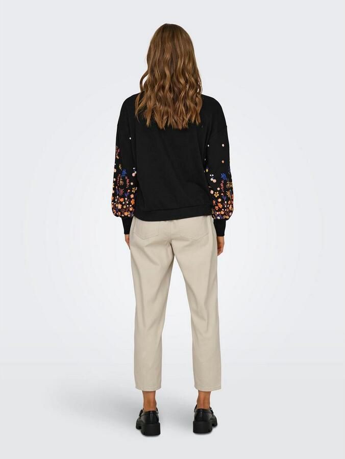 Only Sweatshirt ONLBROOKE L S O-NECK FLOWER SWT - Foto 6