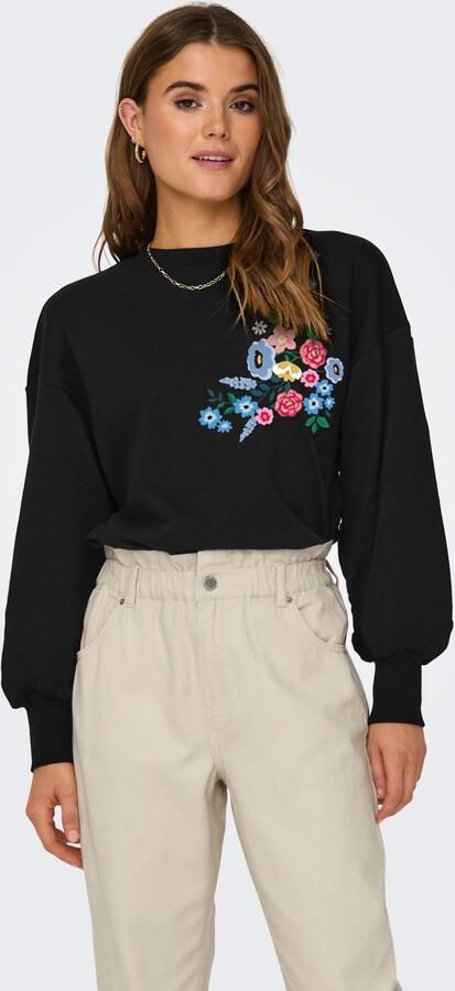 Only Sweatshirt ONLBROOKE L S O-NECK FLOWER SWT - Foto 2