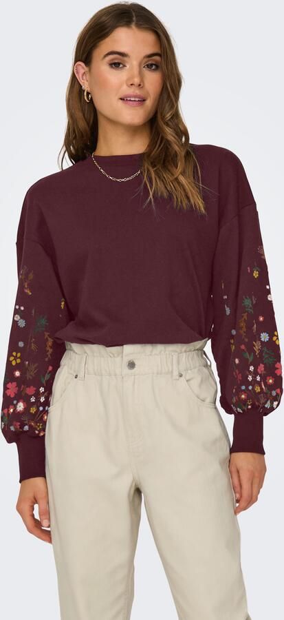 Only Sweatshirt ONLBROOKE L S O-NECK FLOWER SWT - Foto 4
