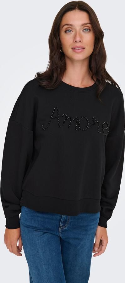 Only Sweatshirt ONLJENNA L S O-NECK EMB. BOX SWT - Foto 5