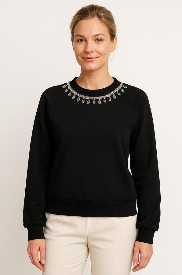 Only Sweatshirt ONLJETT L S O-NECK EMB. BOX SWT