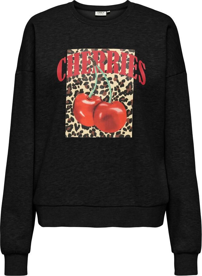 Only Sweatshirt ONLJOLANA L S O-NECK BERRY PRINT CS SWT