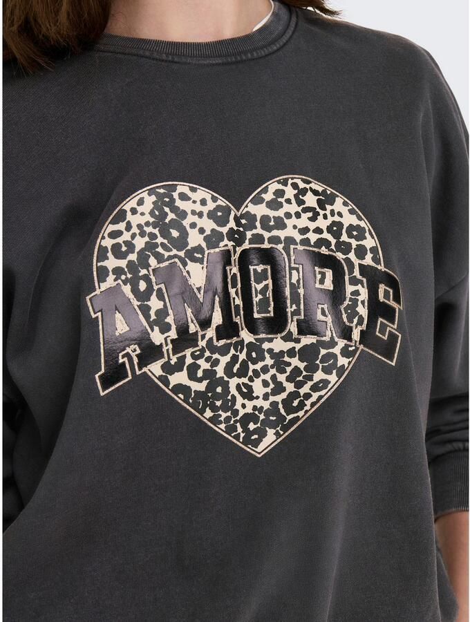 Only Sweatshirt ONLLAUREN L S LEO O-NECK CC SWT - Foto 2