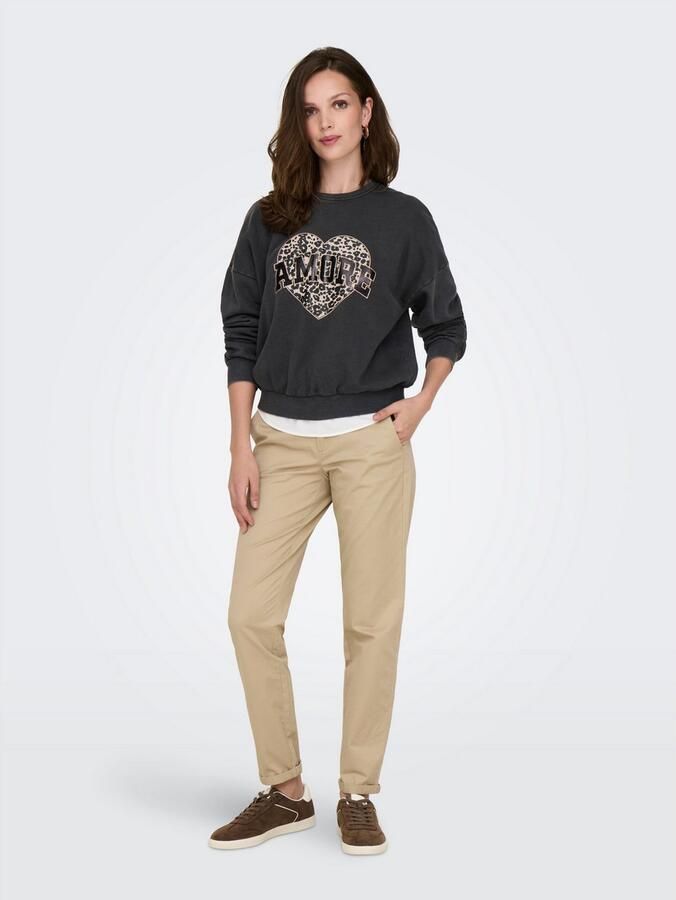 Only Sweatshirt ONLLAUREN L S LEO O-NECK CC SWT - Foto 5