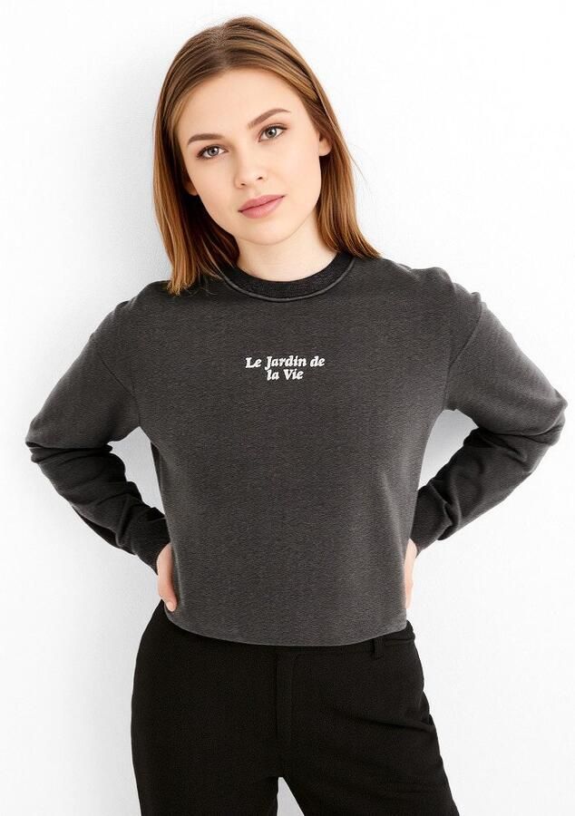 Only Sweatshirt ONLLUCINDA L S FLOWERS O-NECK UB SWT
