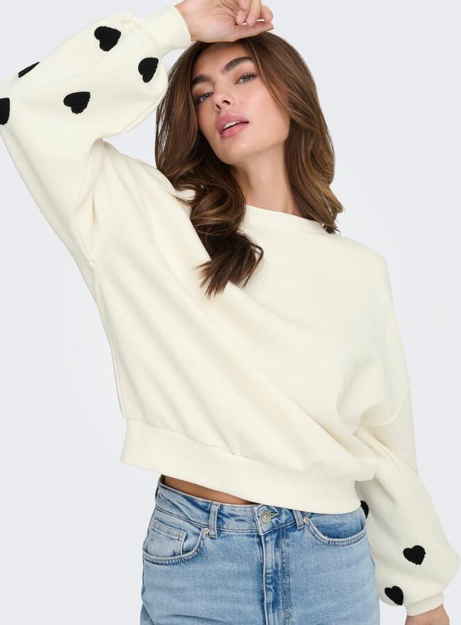 Only Regular fit sweatshirt van katoenmix model 'MACY' - Foto 7