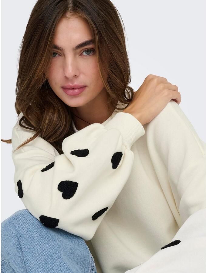 Only Regular fit sweatshirt van katoenmix model 'MACY' - Foto 2