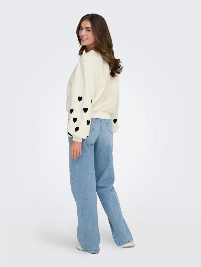 Only Regular fit sweatshirt van katoenmix model 'MACY' - Foto 5