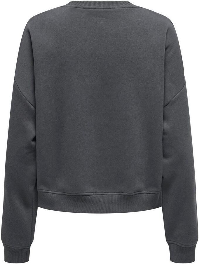 Only Regular fit sweatshirt met katoen en tekstprint model 'SWEAT LIFE' - Foto 2