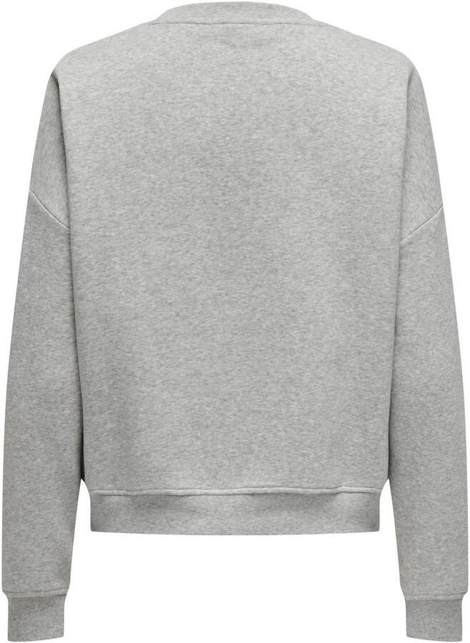 Only Regular fit sweatshirt met katoen en tekstprint model 'SWEAT LIFE' - Foto 6