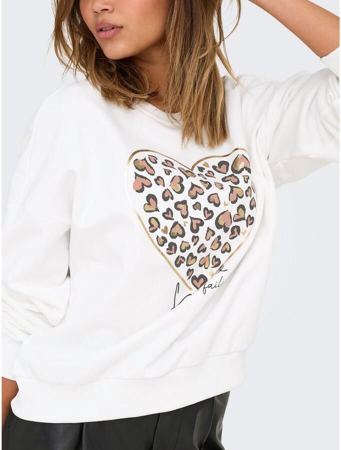 Only Sweatshirt ONLTAMMIE L S LEO PRINT O-NECK SWT