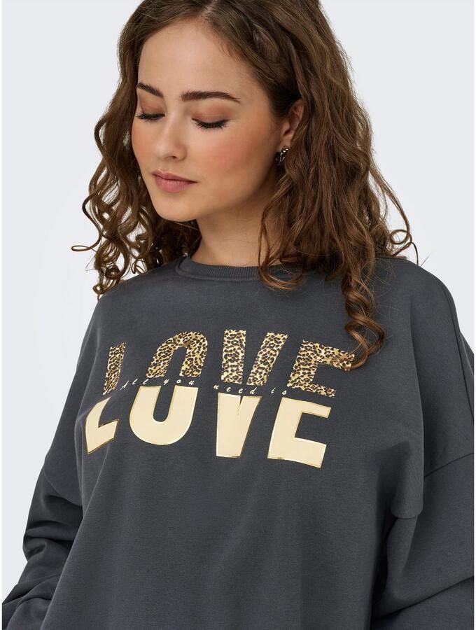 Only Sweatshirt ONLTAMMIE L S LEO PRINT O-NECK SWT