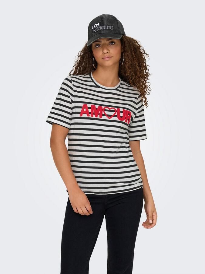 Only T-shirt ONLKIKO LIFE S S O-NECK TERRY TOP CS JRS - Foto 3