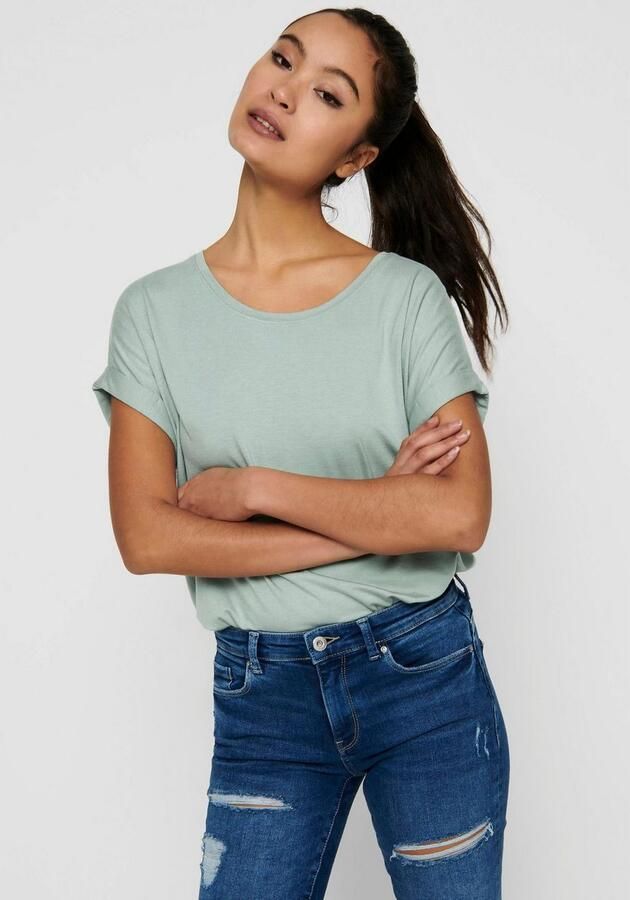 Only T-shirt ONLMOSTER – Shirt met korte mouwen en omslag en klassieke look - Foto 3