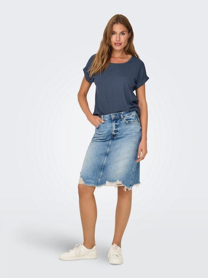 Only T-shirt ONLMOSTER – Shirt met korte mouwen en omslag en klassieke look - Foto 4