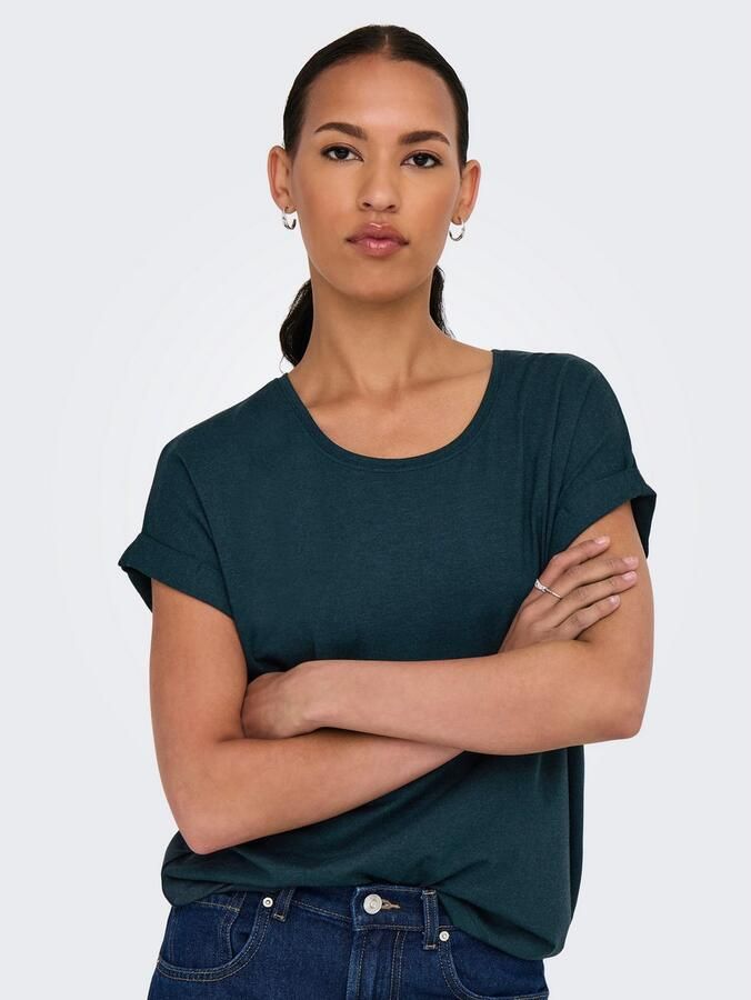 Only T-shirt ONLMOSTER – Shirt met korte mouwen en omslag en klassieke look - Foto 3