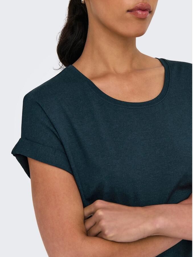 Only T-shirt ONLMOSTER – Shirt met korte mouwen en omslag en klassieke look - Foto 2