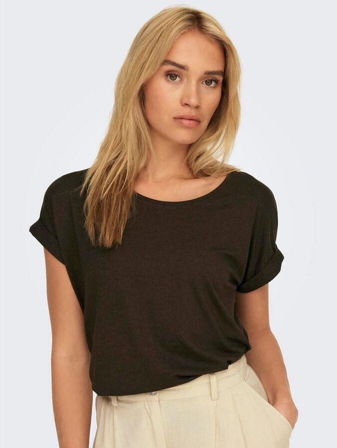 Only T-shirt ONLMOSTER – Shirt met korte mouwen en omslag en klassieke look - Foto 4