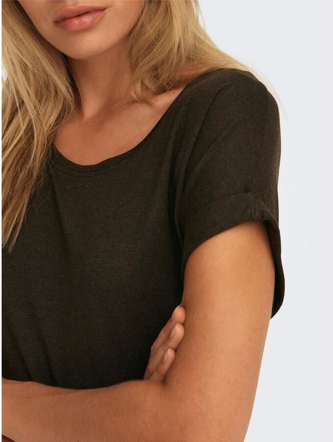 Only T-shirt ONLMOSTER – Shirt met korte mouwen en omslag en klassieke look - Foto 3
