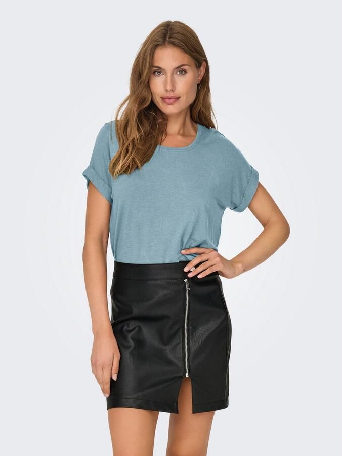 Only T-shirt ONLMOSTER – Shirt met korte mouwen en omslag en klassieke look - Foto 4