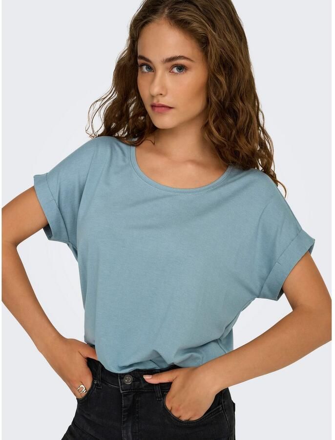 Only T-shirt ONLMOSTER – Shirt met korte mouwen en omslag en klassieke look - Foto 2