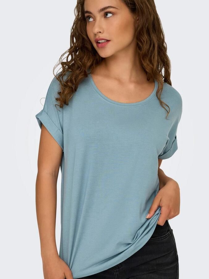 Only T-shirt ONLMOSTER – Shirt met korte mouwen en omslag en klassieke look - Foto 5