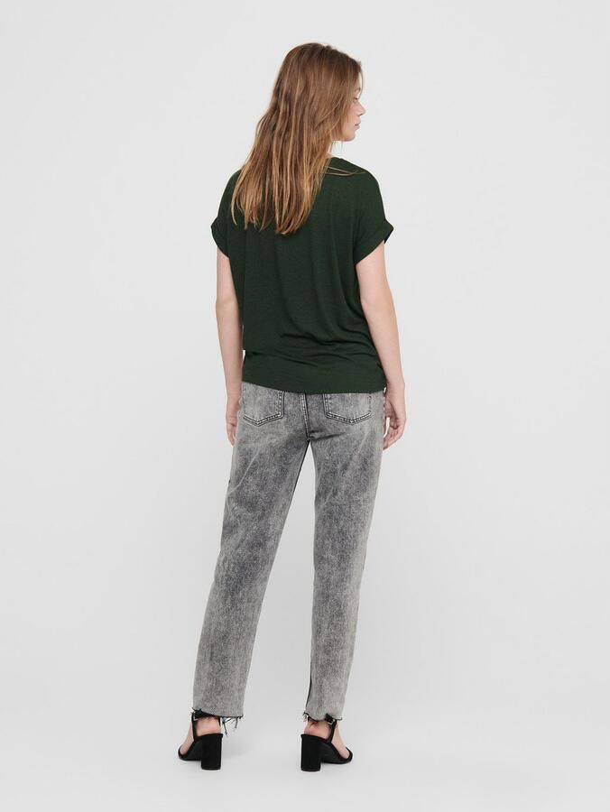 Only T-shirt ONLMOSTER – T-shirt met gemêleerde look en elastisch materiaal - Foto 4