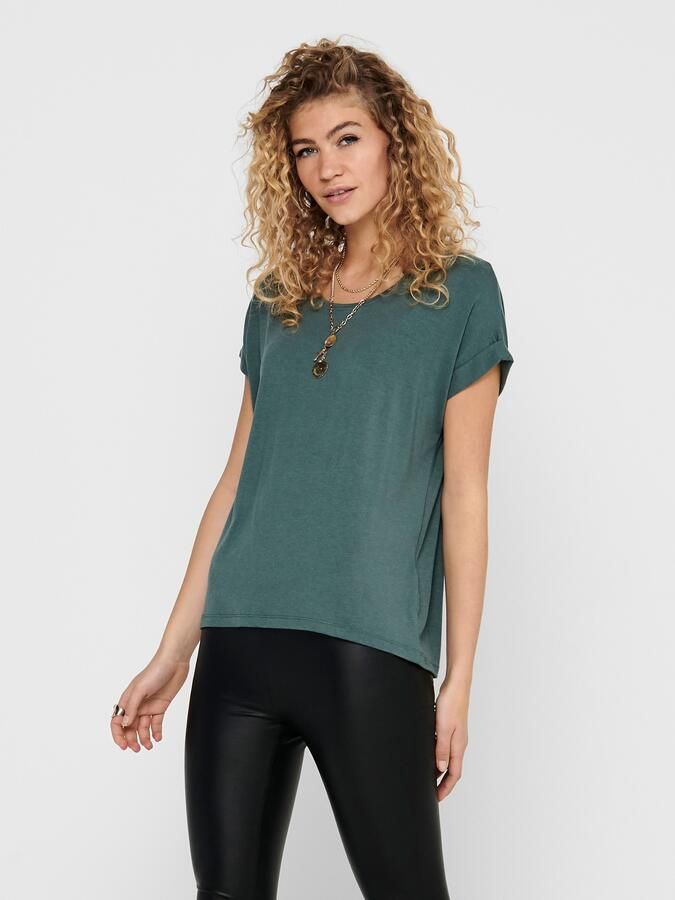 Only T-shirt ONLMOSTER – T-shirt met gemêleerde look en elastisch materiaal - Foto 5