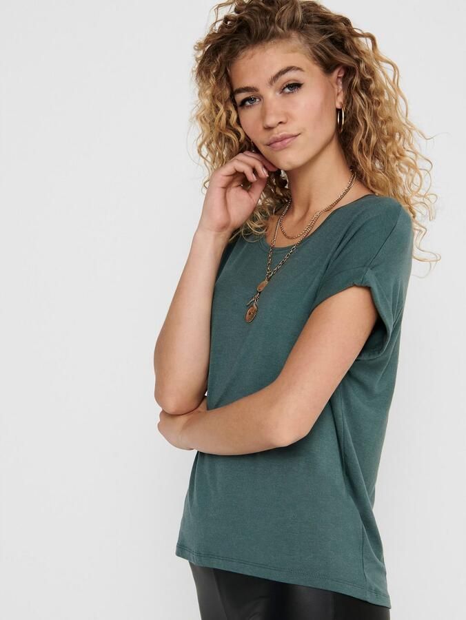 Only T-shirt ONLMOSTER – T-shirt met gemêleerde look en elastisch materiaal - Foto 2