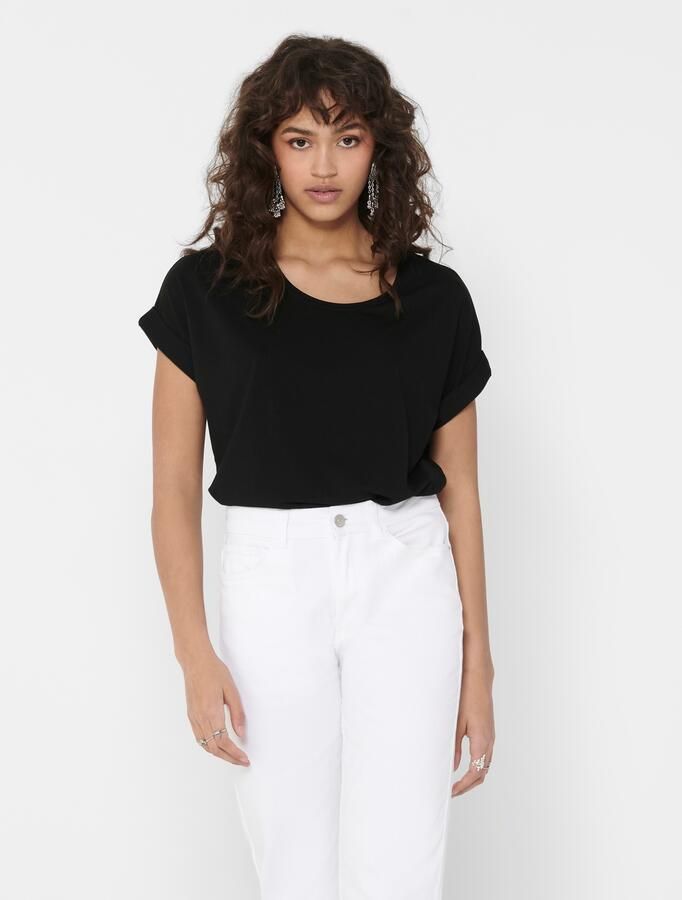 Only T-shirt ONLMOSTER – T-shirt met gemêleerde look en elastisch materiaal - Foto 3