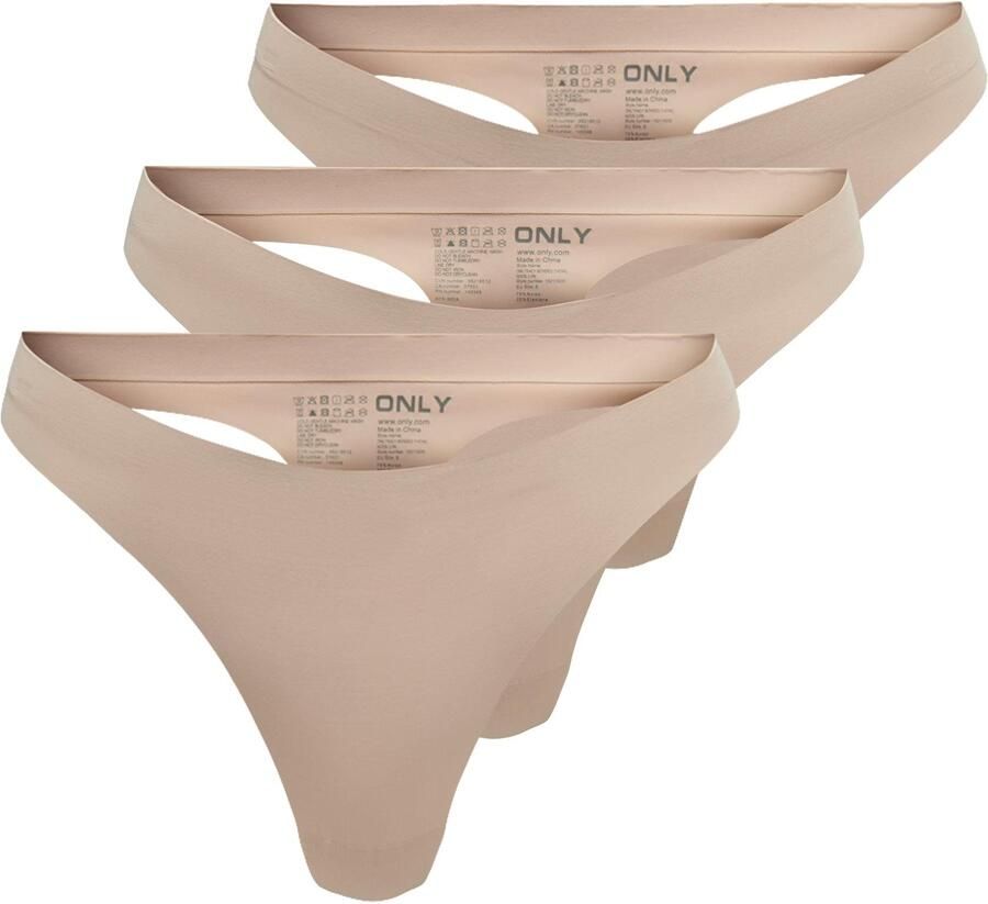 Only T-string ONLTRACY BONDED THONG NOOS 3-PK (set 3 stuks) - Foto 4