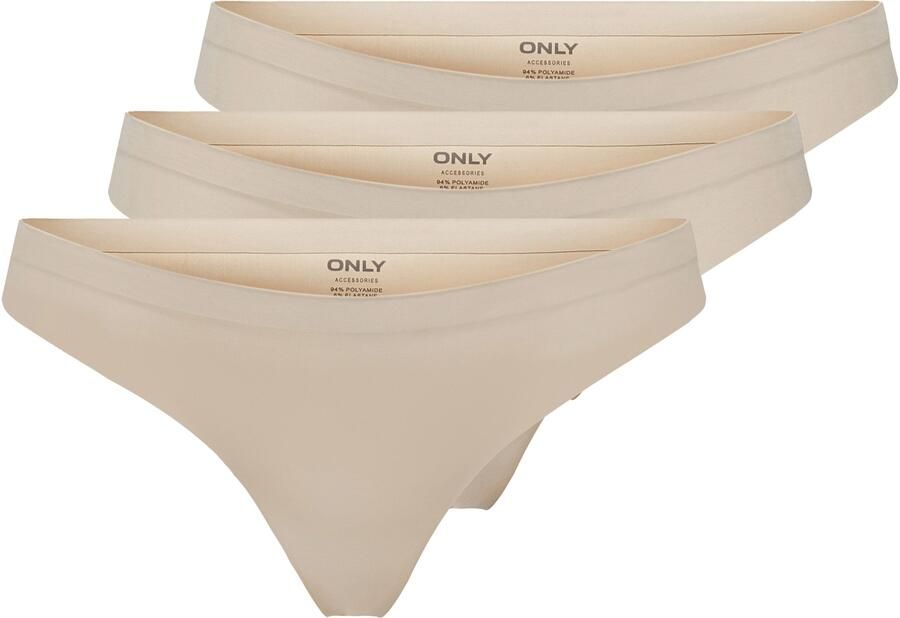 Only T-string ONLTRACY BONDED THONG NOOS 3-PK (set 3 stuks) - Foto 6