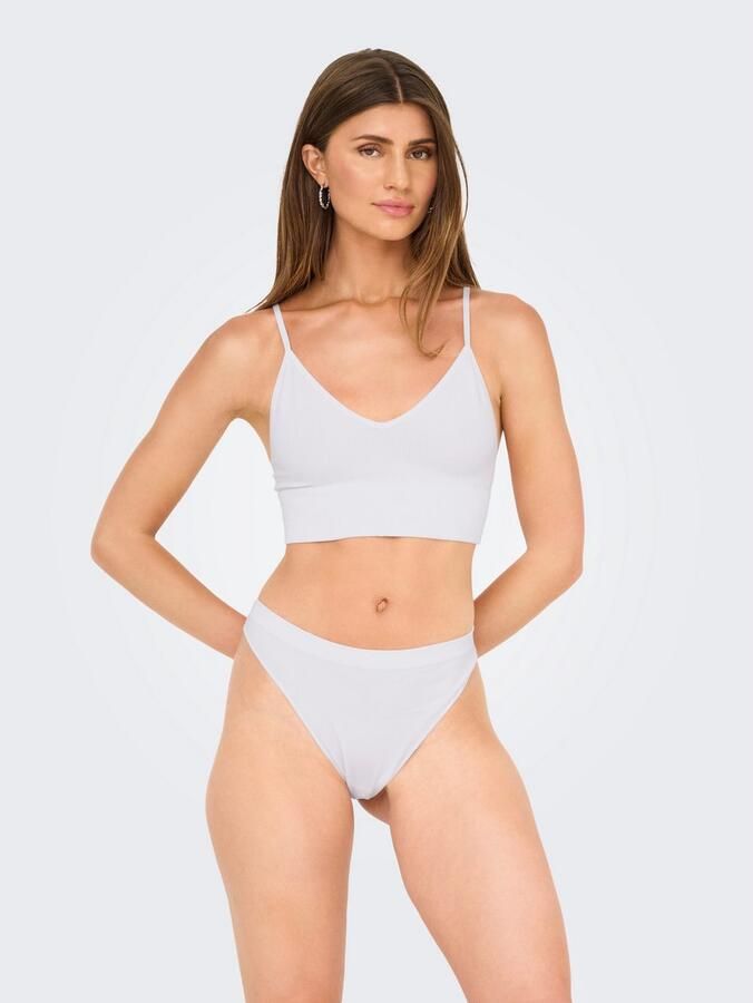 Only T-string ONLVICKY RIB S-LESS THONG 3-PK NOOS (set 3 stuks) - Foto 4