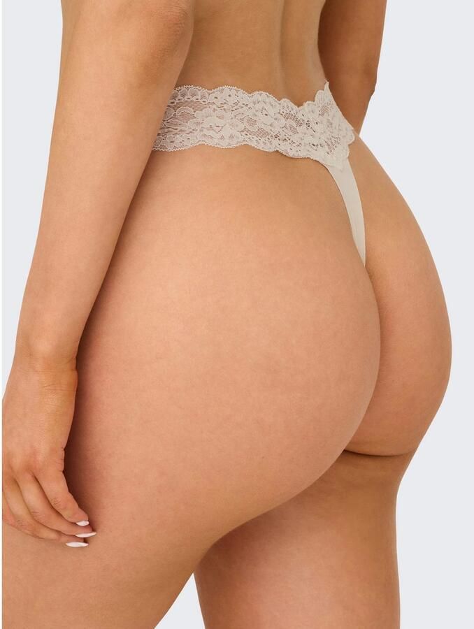 Only Tanga ONLCHLOE LACE S.S THONG 3-PACK ACC (set 3 stuks) - Foto 4
