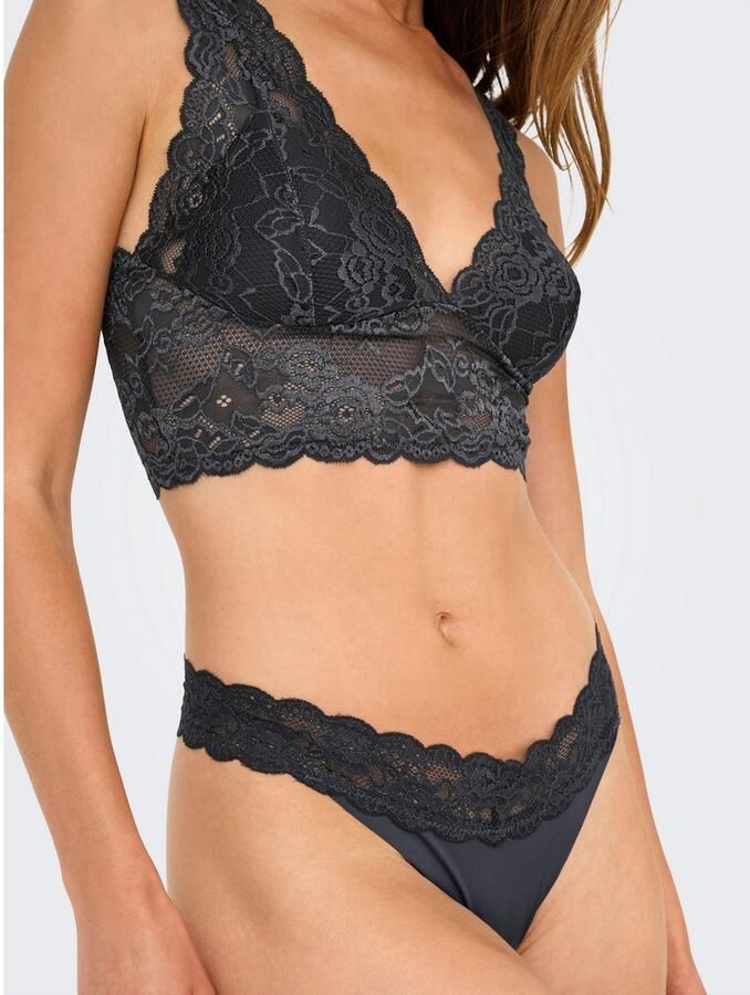 Only Tanga ONLCHLOE LACE S.S THONG 3-PACK ACC (set 3 stuks)