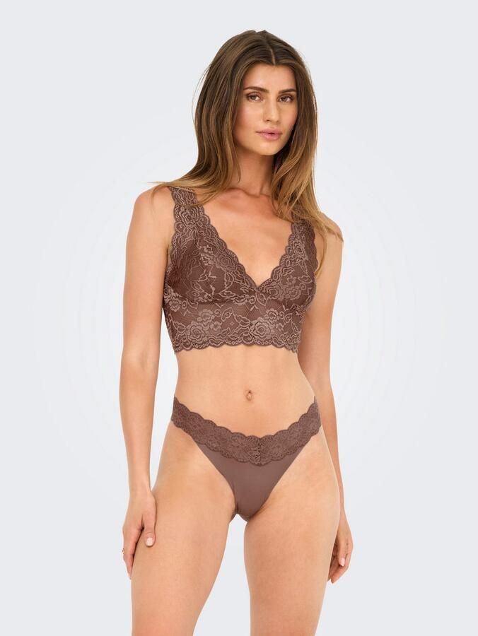 Only Tanga ONLCHLOE LACE S.S THONG 3-PACK ACC (set 3 stuks) - Foto 3