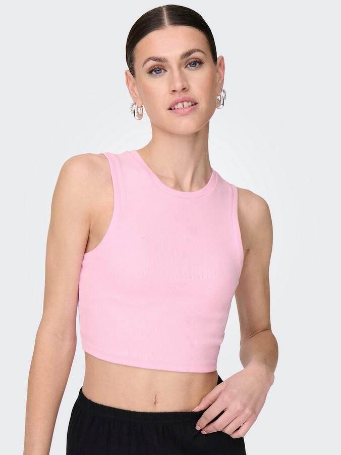 Only Slim fit korte tops van katoenmix model 'VILMA' - Foto 3