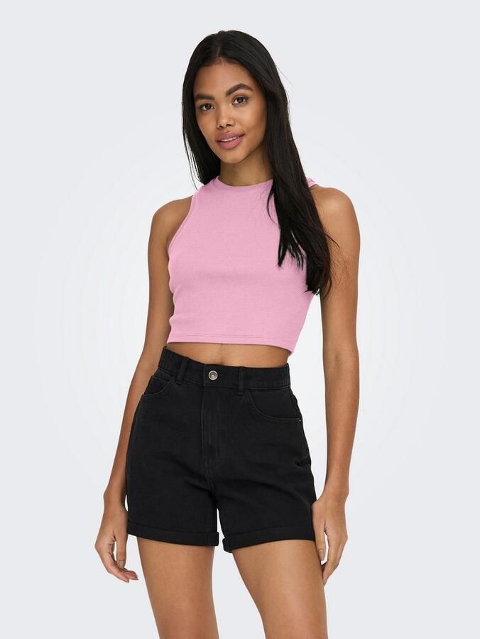 Only Slim fit korte tops van katoenmix model 'VILMA' - Foto 5