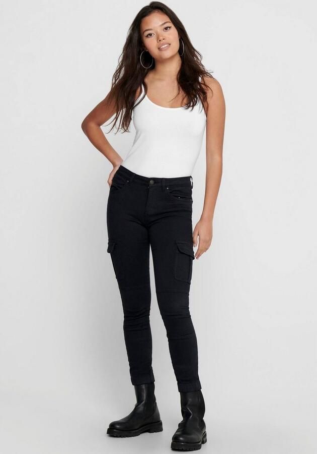 Only Top met spaghettibandjes Figuuraccentuerende Spaghettitop in duopack om onder te dragen diepe ronde hals zeer figuur accentuerend modieus effen stretch (Set van 2) - Foto 7