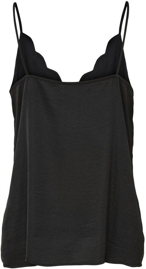 Only Top met spaghettibandjes ONLDEBBIE – Singlet met gebogen halslijn effen vrouwelijk getailleerd polyester spaghettibandjes - Foto 5