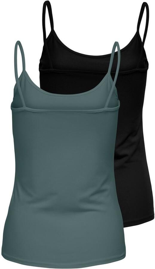 Only Top met spaghettibandjes ONLLOVE – Spaghettitops in duopack met elastisch draagcomfort (set 2-delig) - Foto 3