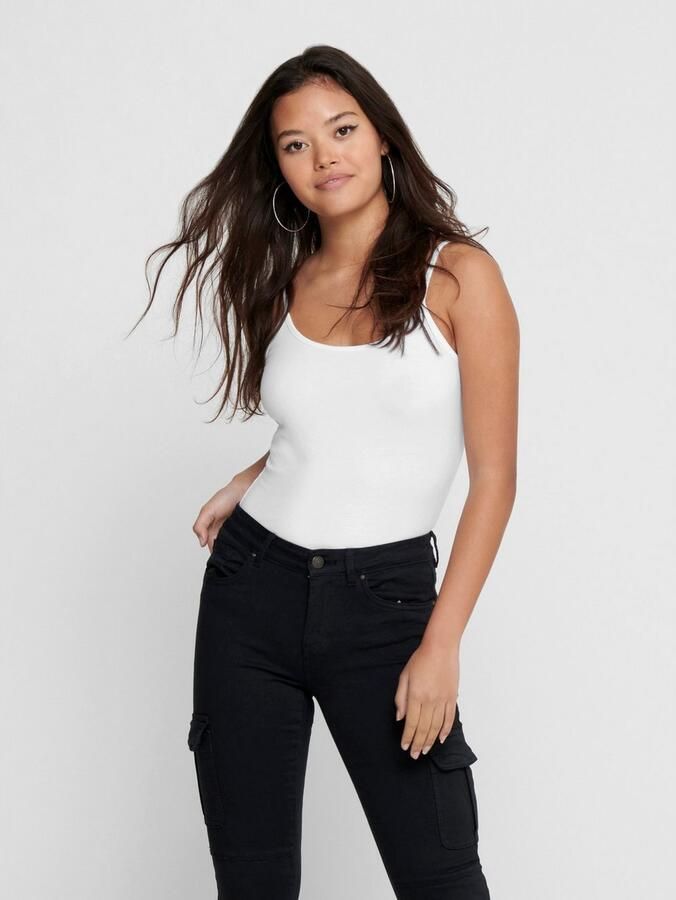 Only Top met spaghettibandjes ONLLOVE – Spaghettitops in duopack met elastisch draagcomfort (set 2-delig)