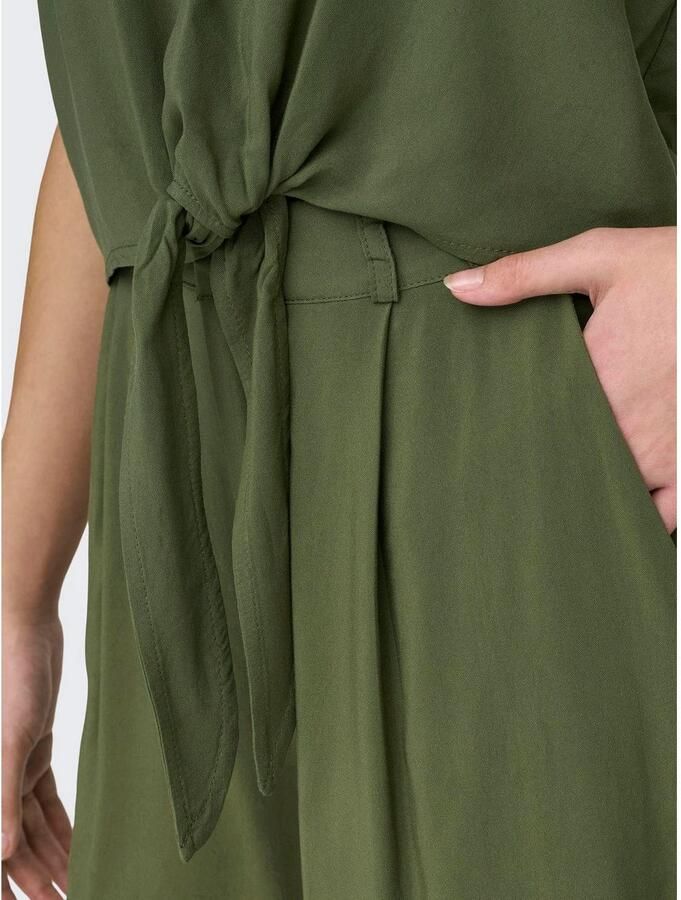 Only Top met spaghettibandjes ONLNOVA LIFE VIS KNOT SINGLET SOLID