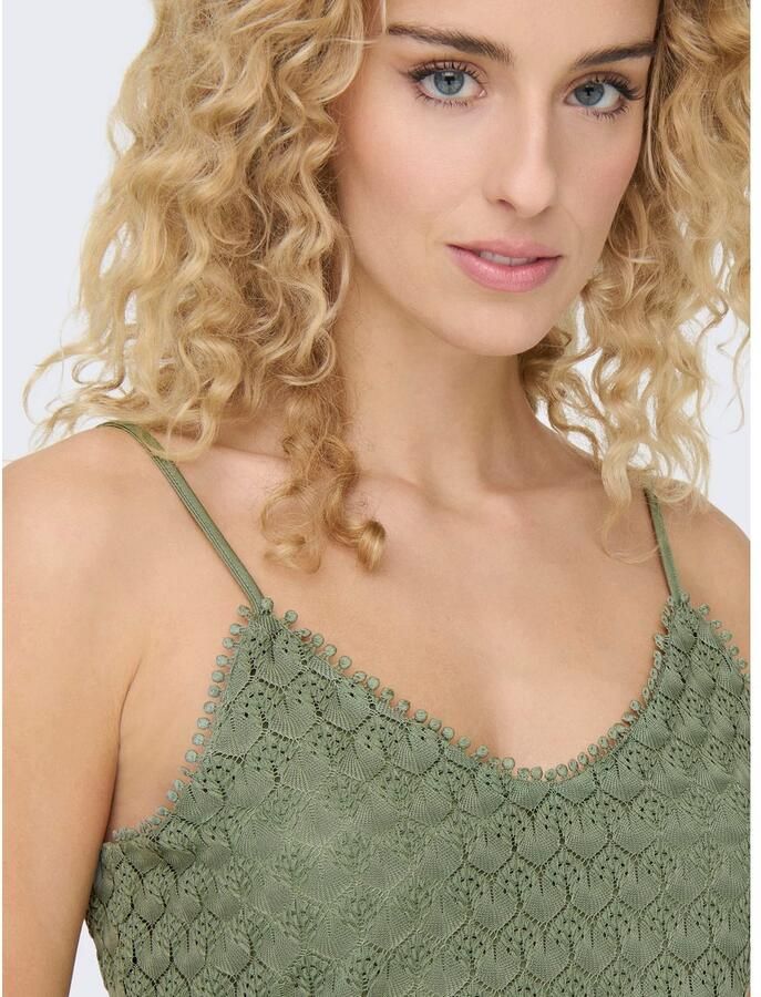 Only Top met spaghettibandjes ONLPATRICIA SINGLET JRS