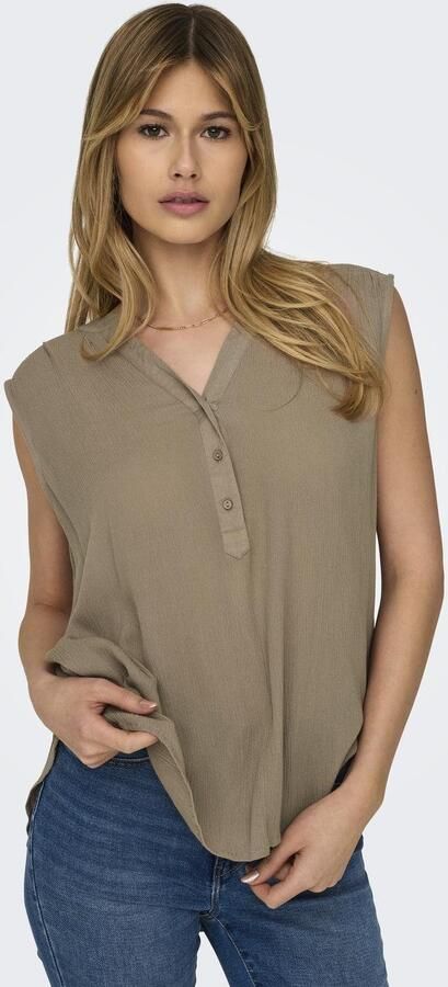 Only Top ONLJETTE – Blousetop met V-hals en knoopsluiting - Foto 6