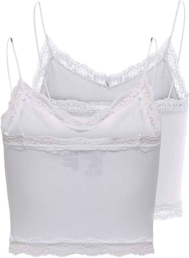 Only Top ONLVICKY LACE SEAML 2-PACK CROPPED TOP (set 2-delig) - Foto 3